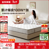 全友（QUANU）家居天然椰棕独立弹簧床垫席梦思床垫子1.8x2米乳胶床垫软硬适中 【小薄垫 | 高箱床标配】床垫（15cm厚） 1.8x2米