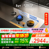 方太【定时防干烧适老灶】03-TEK20-G灰 燃气灶天然气 家用嵌入式5.2kW 70%热效率猛火灶 烟灶联动