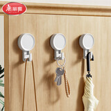 美丽雅吸盘挂钩【3只】无痕免打孔强力真空粘钩挂毛巾卫生间厨房置物