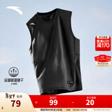 安踏（ANTA）速干背心丨男透气运动跑步2026春季健身无袖上衣晨练服篮球坎肩 【健身升级款】基础黑-2 M (170) 建议120-130斤