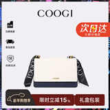 COOGI包包女款轻奢品牌女士单肩包女斜挎包女情人节生日礼物送女友老婆 米白