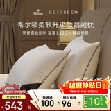 康尔馨枕芯 希尔顿100s五星级酒店羽绒枕A类95%白鹅绒枕头 单只 74*48cm