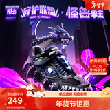 Skechers斯凯奇男童鞋闪灯鞋小怪兽系列秋季卡通潮款儿童运动鞋400112L 幻影龙 28.5