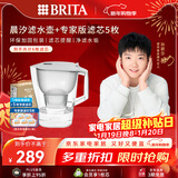 碧然德（BRITA）过滤净水器 家用滤水壶 Kalea 晨汐系列XL  3.5L（灰）+专家版滤芯5枚 环保加固包装