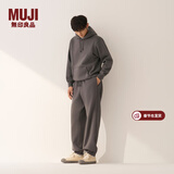 MUJI男式 毛圈棉 裤子 25年冬季 长裤 卫裤 男装 运动裤 AB1NRA5A 炭灰色 XL (180/92A)