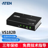 ATEN 宏正VS182B 2口HDMI分配器 (3D、色深、4K)影音共享器 一进二出 一分二 黑色工业级