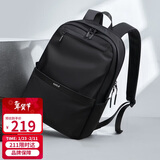 高尔夫（GOLF）双肩电脑包男17.3英寸华为笔记本商务出差旅行背包大学生书包黑色