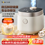 小熊（Bear）电饭煲1-2人 小电饭锅迷你家用一键快煮饭微压多功能预约配蒸笼1.6L蒸饭器DFB-C16Q1