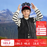 巴拉巴拉童装秋冬季儿童羽绒马甲男童背心女童宝宝亲子装保暖轻薄时尚 黑色90001 160 cm