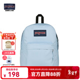 JANSPORT杰斯伯书包轻便双肩包男女旅行包简约背包电脑包学生校园 85VI7G7 雾霾蓝-侧边袋/20L