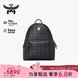 MCM  STARK小中号情侣款铆钉背包双肩包黑色礼物