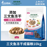 营养森林猫粮 冻干双拼猫粮 成猫幼猫全价猫粮 【三文鱼冻干】成猫粮10kg