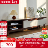 全友家居现代简约客厅家具小户型可伸缩长方形钢化玻璃高脚电视机柜子