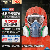 胜丽 M7502防毒面具口罩 防氨及氨的有机衍生物 实验室肥料加工化学加工 M6004配22片滤棉