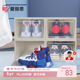 爱丽思（IRIS）塑料鞋盒透明大号AJ球鞋鞋柜防尘防潮鞋架可叠加鞋子收纳盒 4个装