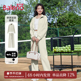 班尼路运动套装女装2026年秋冬季新款上衣服裤子休闲两件套潮流外套女士 灰绿-两件套 【NJ45款】 L