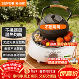 苏泊尔（SUPOR）迷你电陶炉煮茶器煮茶炉煮茶壶养生围炉煮茶茶艺炉泡茶家用办公老白茶黑茶花茶不挑器具SW-DTL01