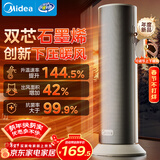 美的（Midea）【石墨烯速热】直流变频家用暖风机取暖器/小型电暖器电暖气/电热风扇/节能小太阳暖脚神器HFS20DQ