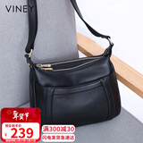 viney包包女包牛皮斜挎包妈妈中老年洋气单肩生日情人节礼物送女友老婆