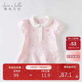 戴维贝拉（DAVE＆BELLA）【汽水棉】女童连衣裙夏装宝宝公主裙学院风儿童裙子