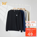 361°卫衣男装秋冬季长袖运动服休闲跑步圆领宽松上衣服652334801D-6