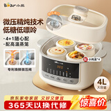 小熊（Bear）电炖锅 炖盅 隔水炖锅炖汤盅煲汤锅 燕窝炖盅婴儿煮粥 电炖盅4.1L家用3-4人微压电炖锅DDZ-J25G2