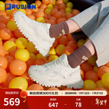 FILA FUSION斐乐女鞋BIANCO老爹鞋季新款硬糖鞋休闲鞋厚底运动鞋女 棉花糖/银-MM 38