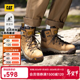 卡特（CAT）马丁靴工装靴男鞋牛皮防泼水防撞防触电户外轻量登山靴THRESHOLD 黄色P91713 40