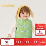 巴拉巴拉童装儿童马甲两面穿背心2025新款秋冬装羊羔绒上衣服男女宝宝衣服