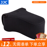 JJC 相机内胆包 适用于富士XE4 XT30II佳能R50V M6II索尼A7C ZV-E1奥林巴斯EM10II EM5M2收纳保护套 OC-F3大号 黑色