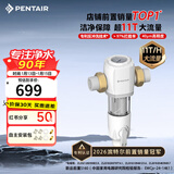 滨特尔（pentair）前置过滤器大通量家用全屋自来水管道40μm过滤器大流量水驱涡轮+反冲洗刮洗净水器 【上门安装】S160升级11T大通量