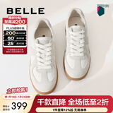 百丽（Belle）刘雯同款女散文诗复古德训鞋加鞋绒棉鞋简约情侣款休闲鞋B0992AM6 【翟潇闻同款】灰色-女款 38 (240mm)