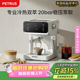 柏翠（petrus）冷萃咖啡机家用全半自动意式奶泡浓缩萃取冷热双萃PE3320A  新年礼物