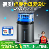 奥特优（AOTEYOU）无雾加湿器家用卧室空气净化器一体机鼻炎母婴孕妇专用静音抑菌大容量客厅大面积室内蒸发式加湿器 黑色【标准款】三档调节|双色氛围灯 400mL/h