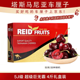 京鲜生 塔斯马尼亚空运车厘子5J级4斤精品年货礼盒果径34-36mm 源头直发