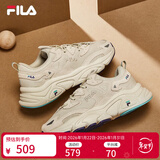 斐乐 斐乐运动鞋女MARS II 火星系列二代秋秋季时尚复古跑步鞋女 奶白/木薯粉-GT 38