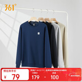 361°卫衣男装秋冬季长袖运动服休闲跑步圆领宽松上衣服652334801D-8