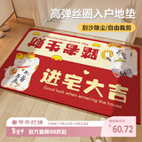瑞恩入户地垫丝圈高端进户门口垫子家用进门地毯防滑脚垫可裁剪