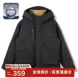 鸭鸭（YAYA）孙颖莎同款加厚羽绒服男士短款时尚商务休闲保暖防寒新款外套DY YE4B006337P-黑色 L /175