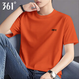361°t恤男短袖衣服运动服饰篮球体恤夏季2025冰丝速干跑步男士健身装 玻西橙-6 L