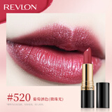 露华浓丽采保湿滋润唇膏女士哑光黑管口红4.2g不掉色美妆化妆品女彩妆 520#葡萄酒色（细闪质地）