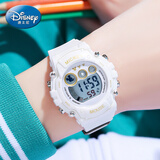 迪士尼（Disney）儿童手表女生防水运动电子表夜光多功能学生手表 MK-15146W开学