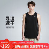 耐克NIKE男 运动背心 圆领无袖 柔软舒适 DV9322-010 黑M