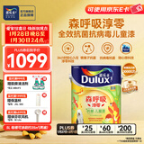 多乐士淳零无添加竹炭全效儿童漆室内油漆抗病毒抗菌内墙乳胶漆 A8206 单桶 可调色（不可退换） 5L*1件