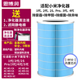 思博润适配小米米家空气净化器滤芯（韩国E+H滤材）过滤网 1代/2代/2S/3代/4代/Pro M4A芯片版（180折滤纸+金属内网+升级除霾除菌