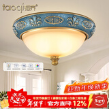 韬齐 欧式吸顶灯客厅现代简约主卧室灯美式阳台灯具 J2001-大号 直径48CM 配单色LED灯泡