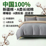 巢歌A类亲肤100%新疆长绒棉四件套纯棉大红婚庆马年套件四季通用酒店民宿床上用品双人被套
