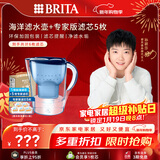 碧然德（BRITA）过滤净水器 家用滤水壶 净水壶 海洋系列 3.5L（蓝）+专家版滤芯5枚 环保加固包装