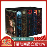 英文原版 A Song of Ice and Fire 冰与火之歌  Game of Thrones  权力的游戏 1-5全套 乔治马丁 美剧原著小说 绿山墙 冰与火之歌系列 英文原版