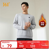 361°卫衣男装秋冬季长袖运动服休闲圆领宽松加绒上衣服652344801D-7